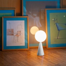 Fontana Arte Bilia Mini Portable Bianco - Gio Ponti