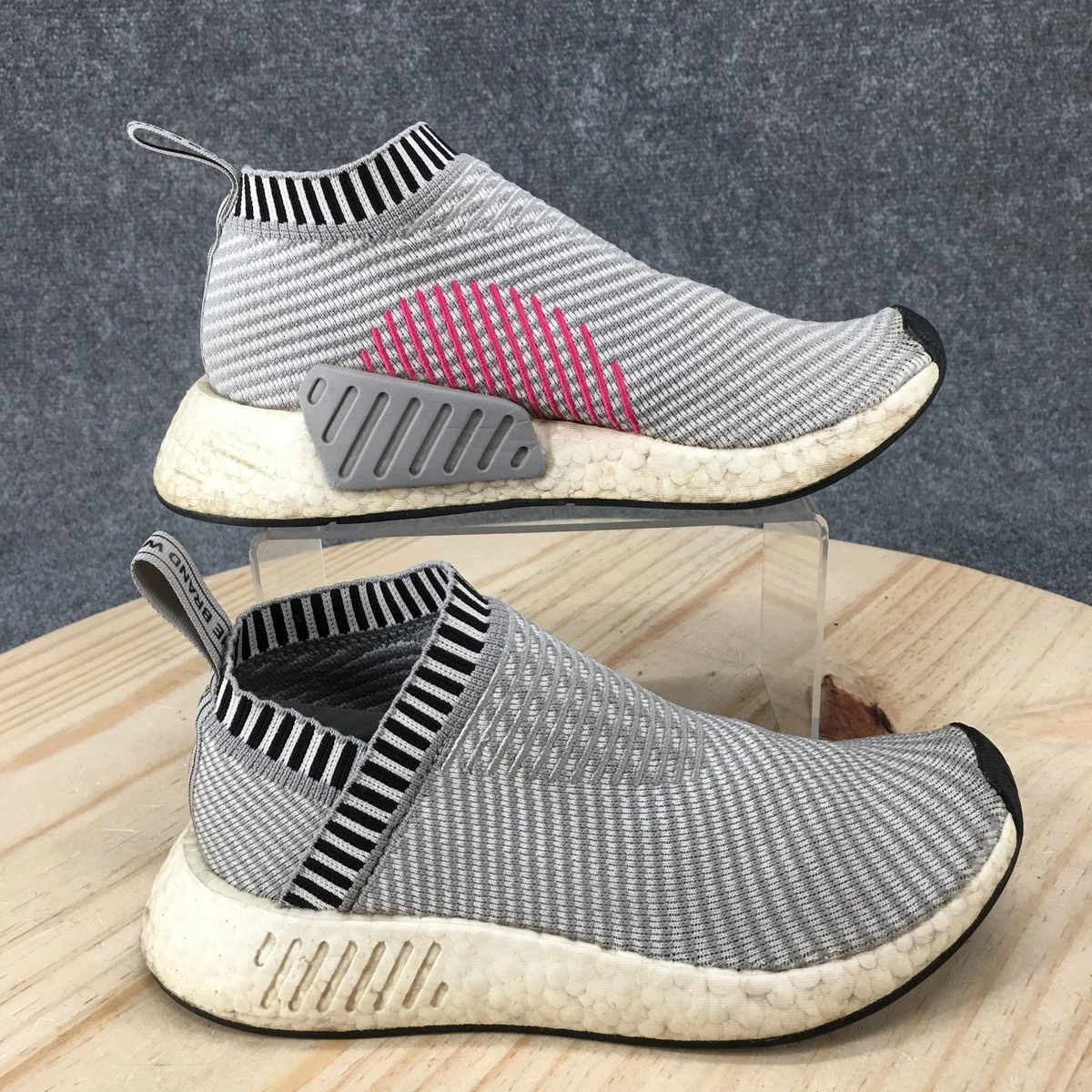 adidas NMD_CS2 Primeknit Dark Grey Shock Pink for Sale | Authenticity  Guaranteed | eBay