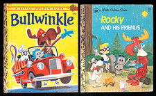 BULLWINKLE, ROCKY & HIS FRIENDS ~ children's 1st & 3rd ed. Little Golden Books