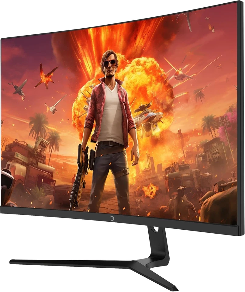 GAMEPOWER Curved Monitor 27 zoll 120Hz FullHD PC Bildschirm mit Lautsprecher F20 - Bild 2 von 4
