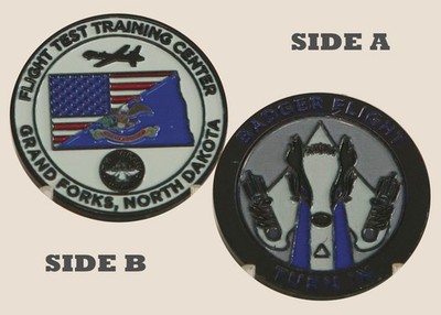Badger Flight Test Training Center Challenge Coin 1#5