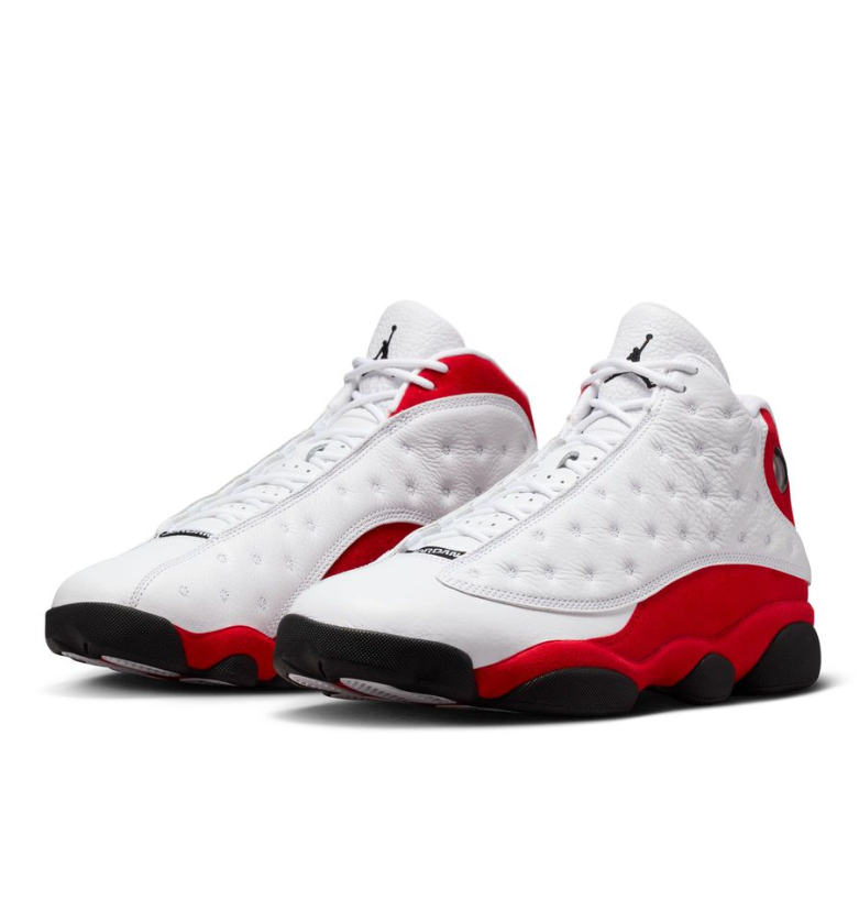 Air Jordan 13 Retro White And University Red Shoes 414571-102 BNWB