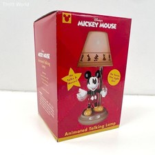 Disney Mickey Mouse Animated Talking Lamp 8 Phrases Sound & Motion Vintage Style