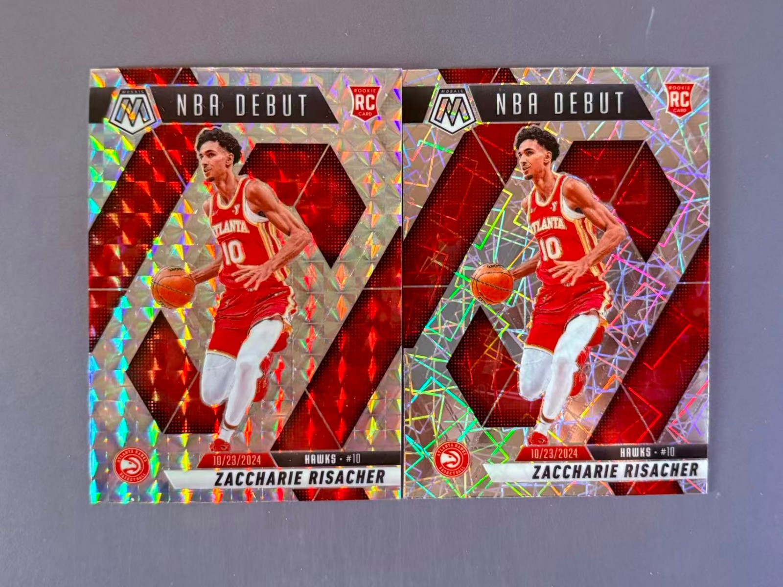 Zaccharie Risacher 2024-25 Panini Mosaic Basketball Mosaic Prizm RC #269