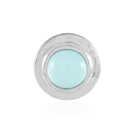 Cavill Aqua Chalzedon 2,08Ct SilberanhäNger Rund 925 Sterling Silber Platiniert