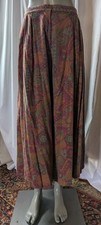 Vintage Cambridge Dry Goods Rayon Floral Print Pleated Coulottes S