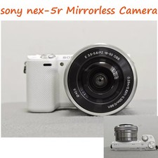 Sony Alpha NEX-5R 16.1MP Mirrorless Digital Camera w/ 16-50mm Lens White