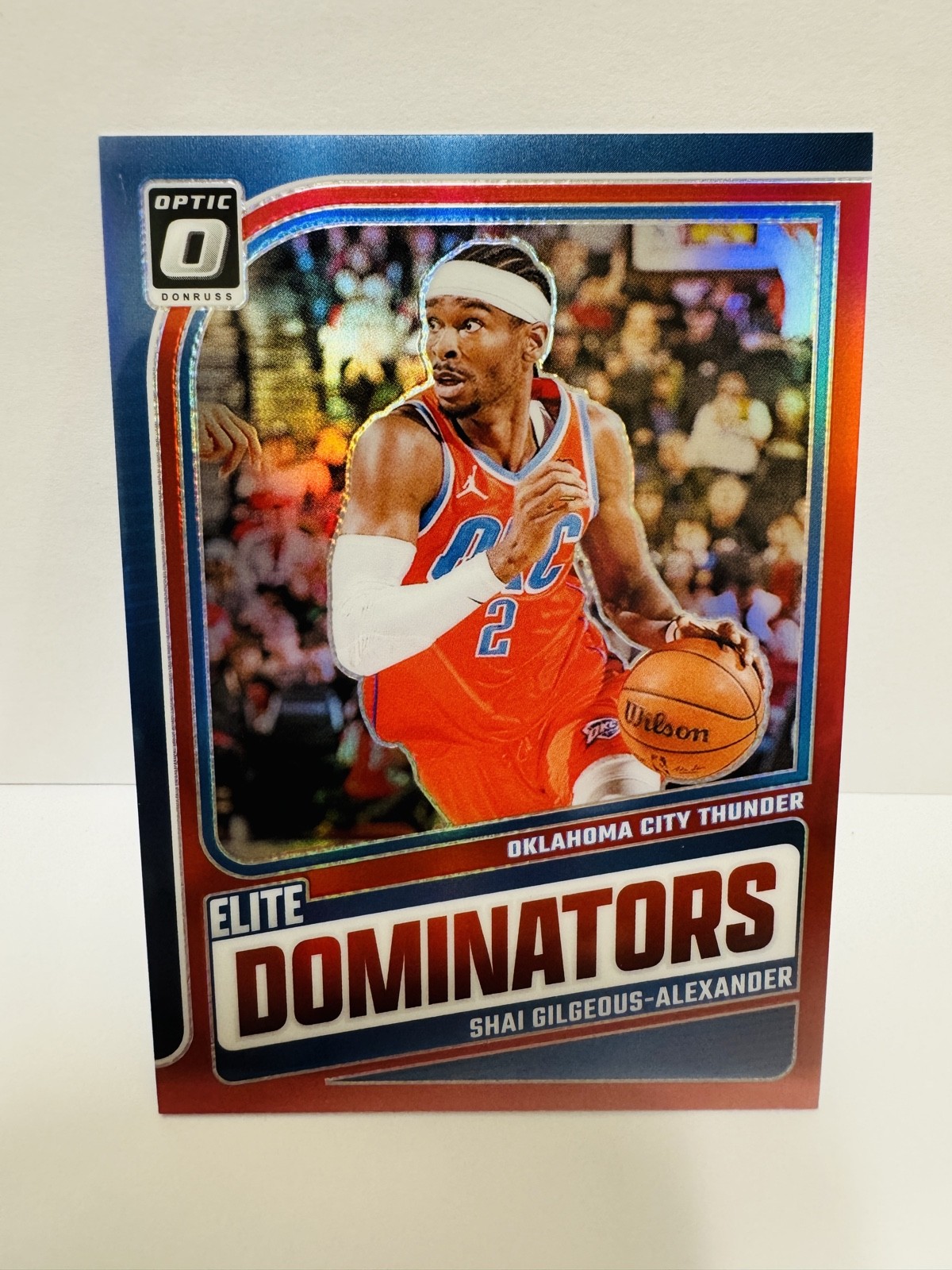 SHAI GILGEOUS-ALEXANDER 2024-25 Donruss Optic Elite Dominators #19 Red Prizm /99