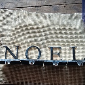 NOEL Letter Metal Christmas Stocking Hangers, Silver, Set of 4 Mantel Hooks