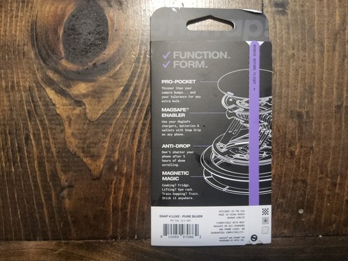 OhSnap - Poignée et support de téléphone magnétique Snap 4 Luxe - Ultra-mince, convient à n'importe quel téléphone... - Photo 2 sur 2