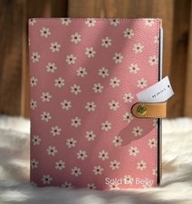 NWT Coach Notebook With Floral Print Gold Pink Multi Spring Cover Back To School