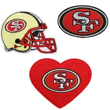 San Francisco 49ers Football NFL Patches, Iron or Sew On
