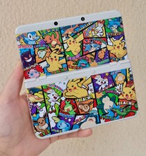 Rare Vibrant Pok mon Collage Design Replacement Shell Cover for Nintendo New 3DS