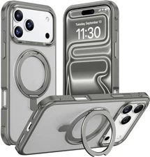 Temdan Designed Case for iPhone 17 Pro Max with 360°Rotatable Invisible Magne...