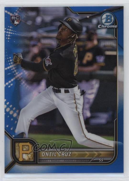 2022 Bowman Chrome Blue Refractor 95/150 Oneil Cruz #45 uk2