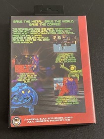 New Coffee Crisis Sega Genesis Homebrewing Game Mega Cat Studios 2019 MINT