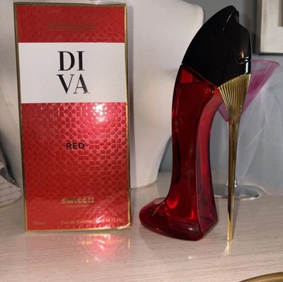 Diva Red Swiss Collection 3.3oz EDT Women New Box High Heel