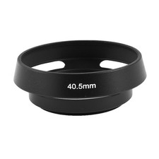 Black Metal Screw In Type Vented Lens Hood Shade for 40.5mm Filter Thread