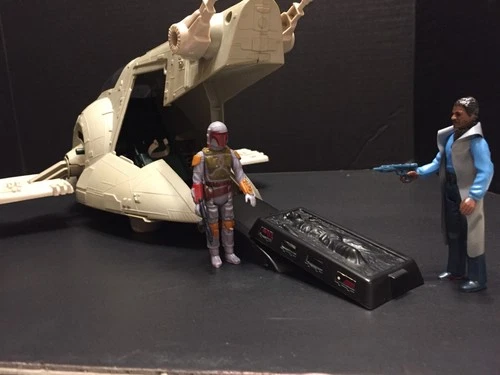 Vintage 1981 Kenner Star Wars Slave 1  w/BONUS Original  Boba Fett and Lando