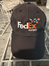 FedEx Vintage Racing Hat, Metal clasp, Brand New Official Fedex Hat (306)