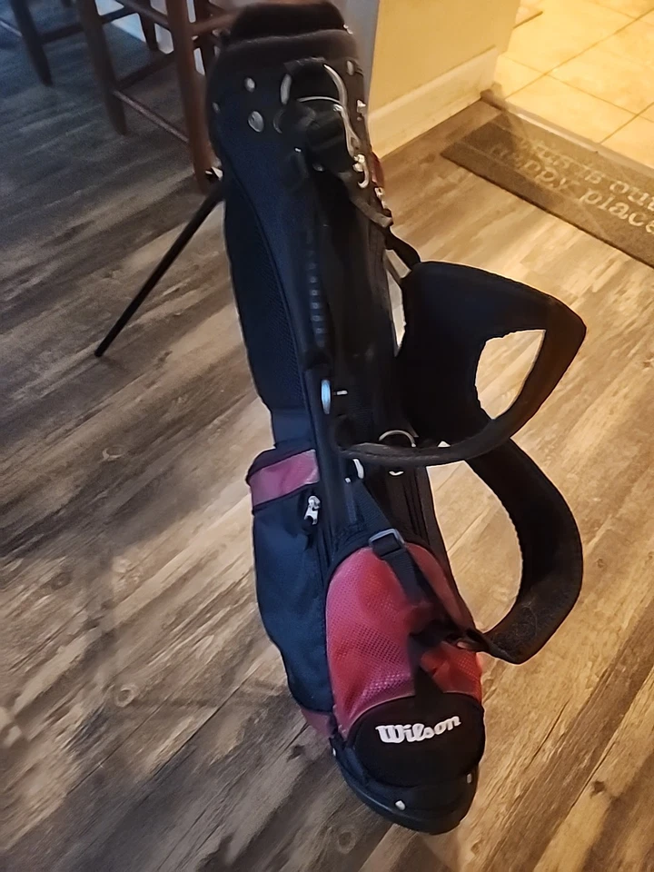 Wilson Profile Youth Golf Bag Stand 4-Way Blue Black /Red - Image 3 of 4