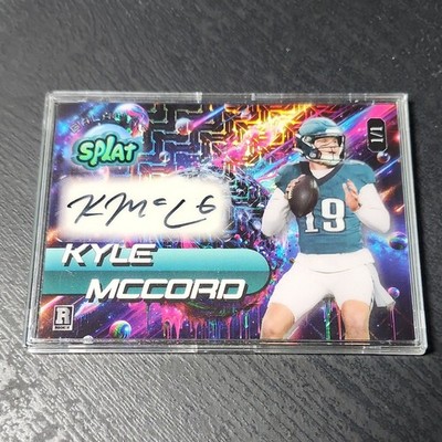 Wild Card 2025 Splat Galactic Kyle McCord Rookie One of One Autographed Card
