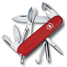 Used Victorinox Super Tinker Swiss Army Knife - Red FREE US SHIPPING