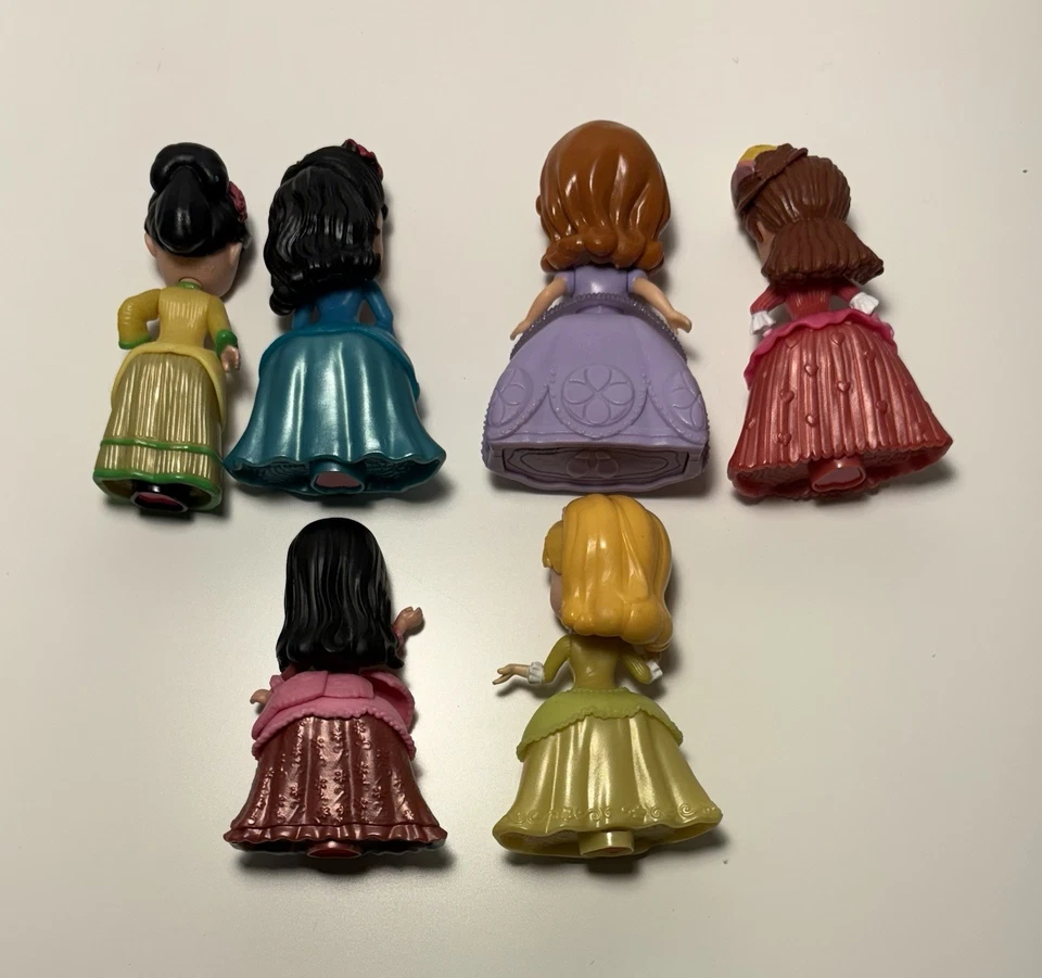 Disney Princess Sofia & Friends Figures 3" Folding Mini Dolls Lot of 6 Just Toys - Image 2 of 4