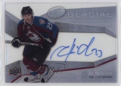 2008-09 Upper Deck Ice Glacial Graphs Milan Hejduk #GG-MH Auto 1dp4
