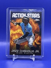 Jazz Chisholm Jr 2023 Topps Chrome - Action Stars Refractor #ASC-30 Marlins