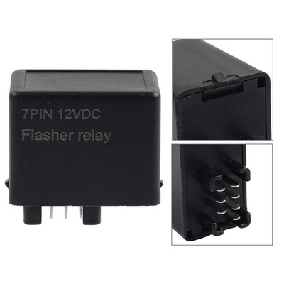 12V 7 Pin LED Flasher Relay For Suzuki DRZ400S GSXR GSX GSF Signal Light Blinker