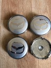 4x Mazda Alloy Wheel Hub Centre Cap New Centre Caps Badge 60mm Silver Chrome