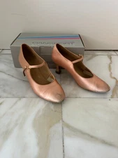 International Dance Shoes Women's Flesh Satin 2-in Ballroom Shoes, sz 4 UK
