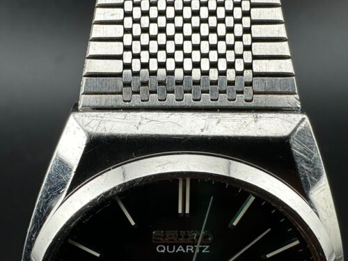1978 Seiko Type II Men's Green Dial Day Date Eng/Kanji Quartz 35mm 7123-7010 - Picture 13 of 14