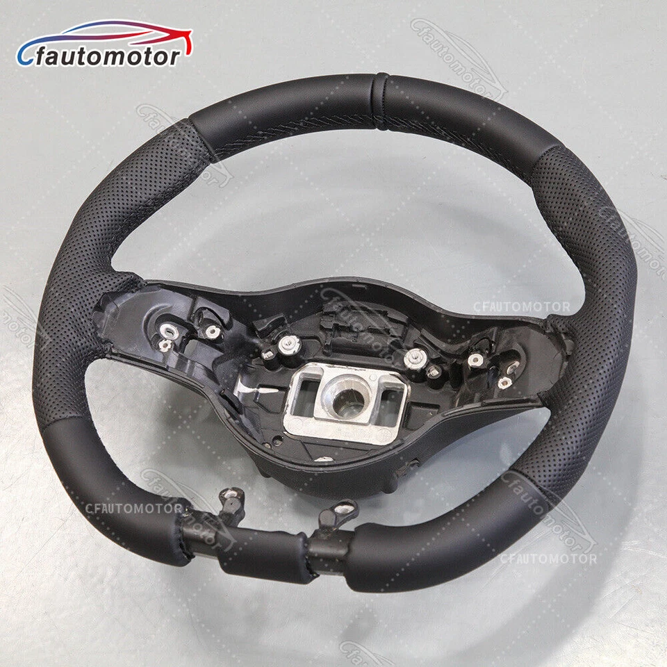 Полностью черный кожаный руль подходит для Mercedes-Benz GLE S63 G550 G63 AMG 2018+ - Изображение 3 из 4