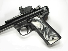 Silver  White Pearl Ruger Mark IV 22/45 Grips MK 4