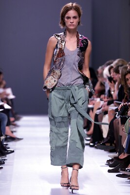 Balenciaga Le Dix Spring 2002 Heather Grey Asymmetrical Cotton