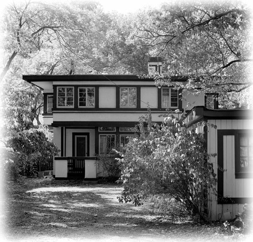 Prairie Style, Architect's own home, Sunroom, 4 bedrooms, printed house plans - Picture 4 of 8