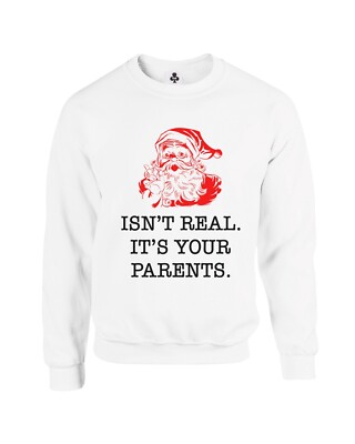 Allntrends Unisex Sweatshirt - 'First Thing First I'm The Realest' Santa Christmas Top