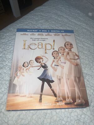 Leap! (Blu-ray Disc + DVD + Digital, 2017) Elle Fanning Brand NEW w/Slip Cover