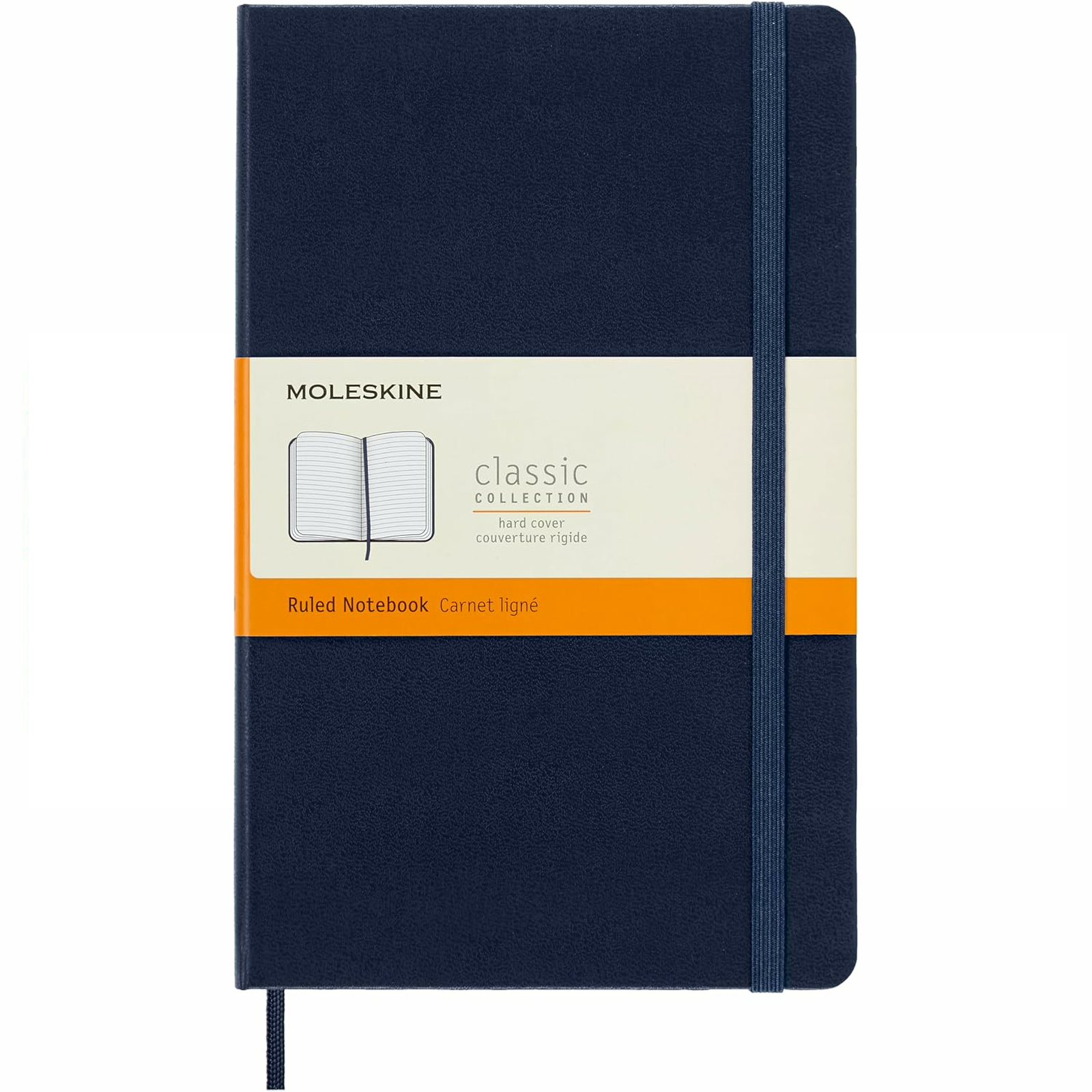 Moleskine Sapphire Blue Large Ruled Notebook Hard (Paperback Book) - Image 4