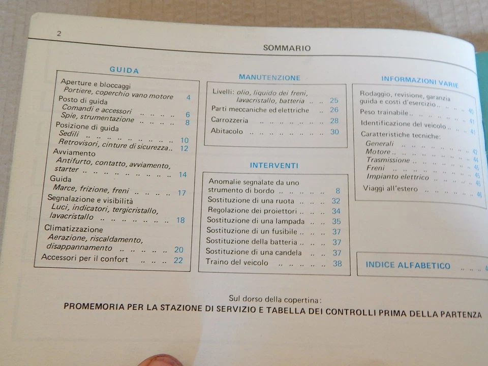 MANUALE USO MANUTENZIONE ORIGINALE 1978 CITROEN LN - Immagine 2 di 4