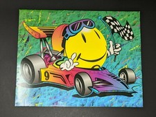 Vintage Happy Face Hot Rod Racing Portfolio Notebook Binder Folder Made in USA