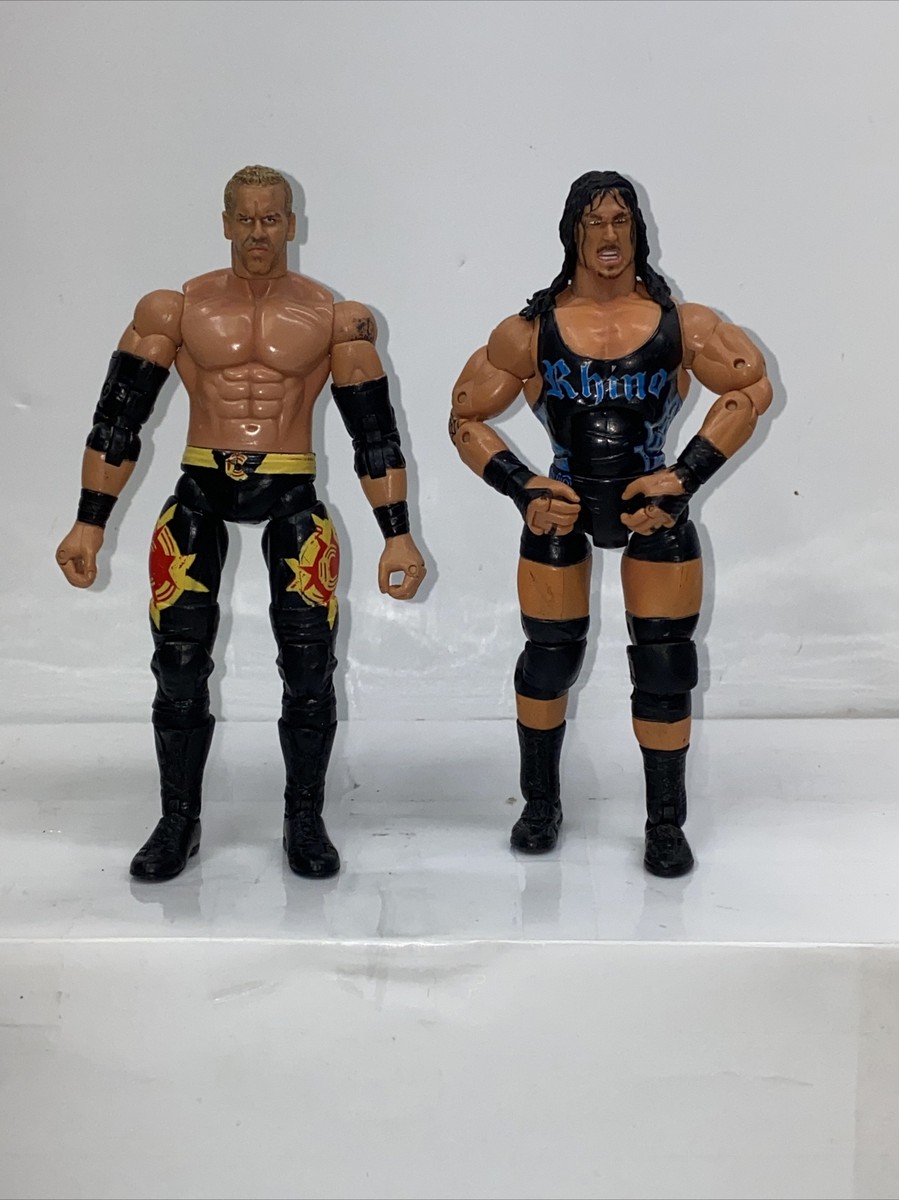 TNA MARVEL RIVALS CHRISTIAN CAGE RHINO WRESTLING FIGURES WWE ECW