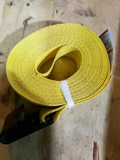 ANCRA 41659-10-30 Cargo Strap 2" x 30"  w/Flat Hook Tie Down Winch 3333 LBS