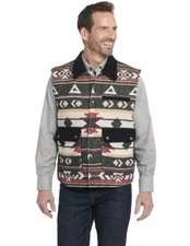 Cripple Creek Western Vest Mens Concealed Carry Red Birch CR38549