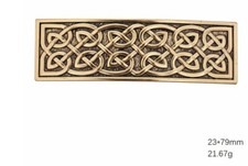 Gold Color Celtic Knot Hair Barrette