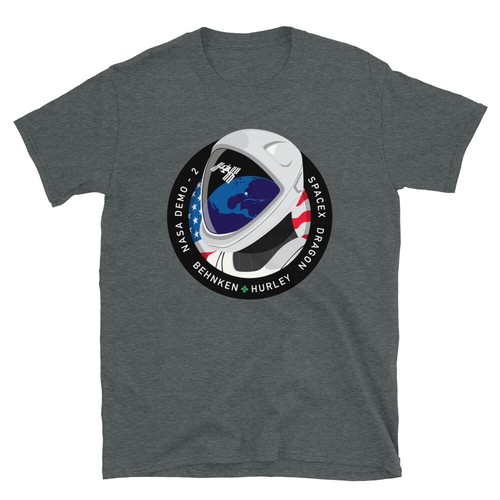 Mission Patch Crew Dragon Demo-2 NASA Spacex T-Shirt | US Space Force - Picture 12 of 13