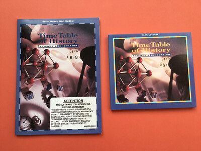 Vintage Time Table of History CDROM für Apple Mac 1991