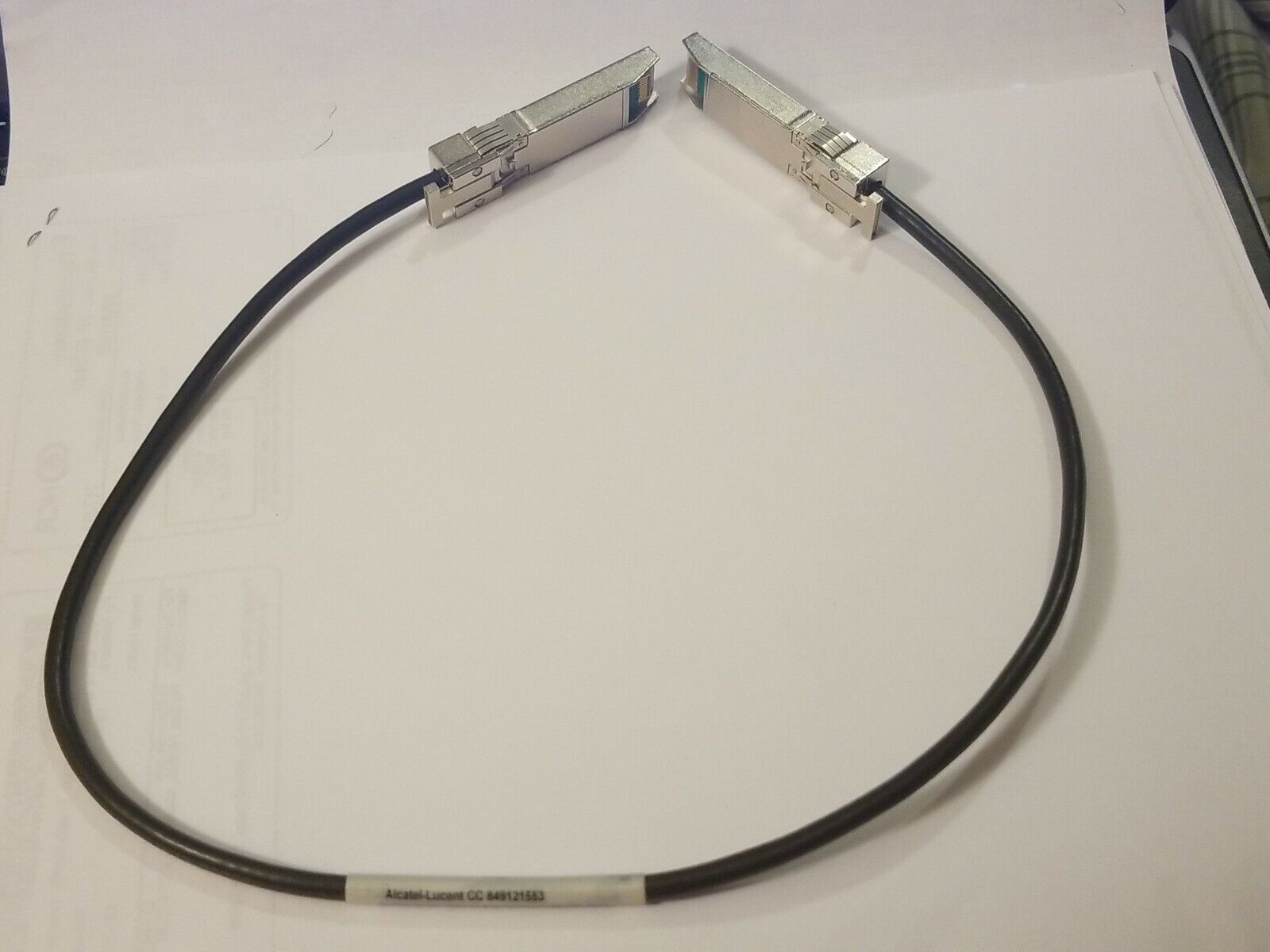 2 X NEW Amphenol 849121553 2FT SFP+ 10GbE Direct Attach Passive Copper Cable.